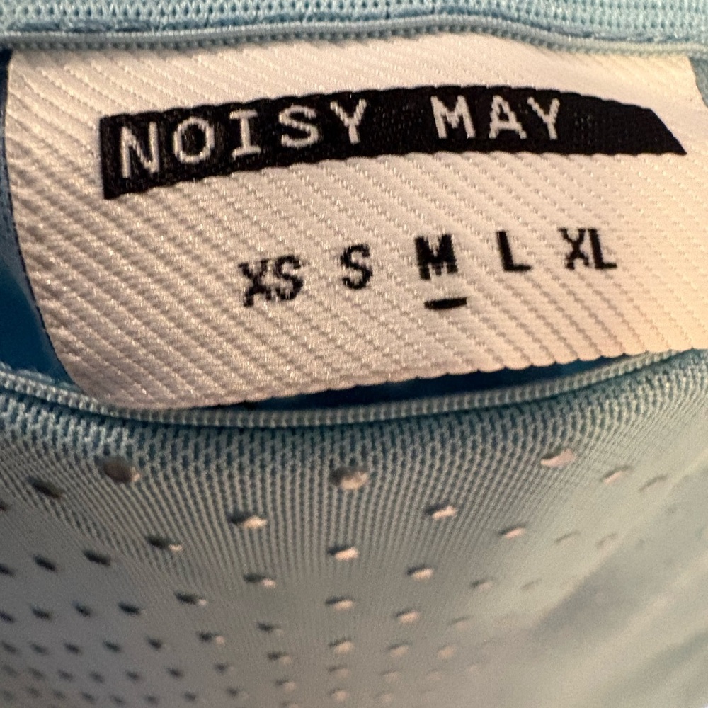 NWT -Noisy May Pale Blue Sheer Dot Maxi Skirt - Picture 6 of 6